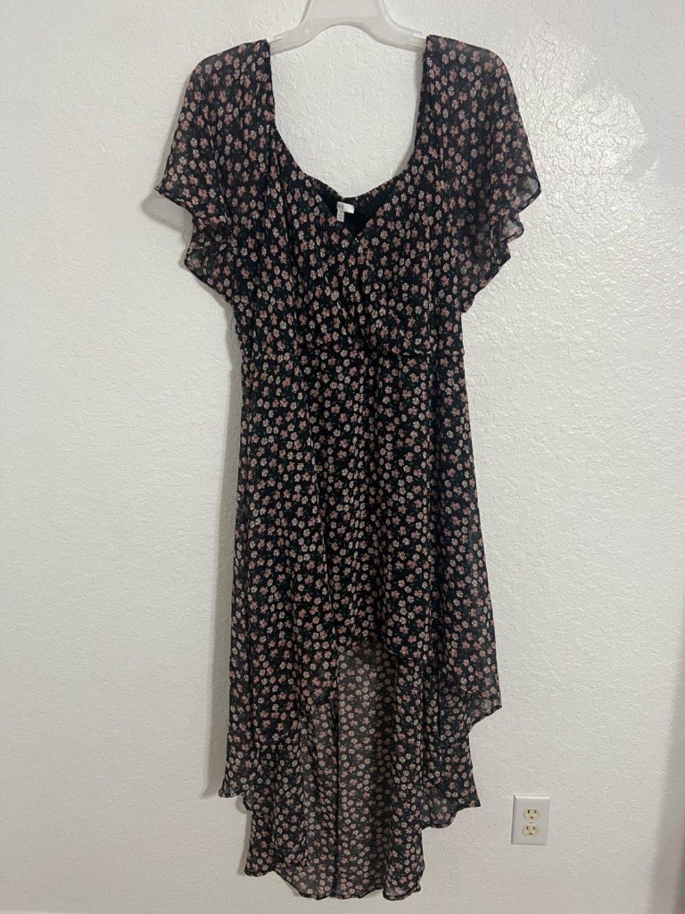 A.U.W. Women's Plus Lightweight Floral Babydoll Dress Size 3X Short Sleeve #342